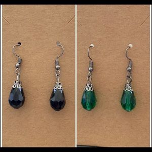 2 Set Beautiful Sparkly Earrings